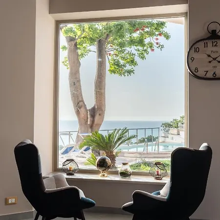 Vista Mare Con Piscina Riscaldata A Trappeto